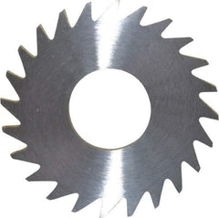 RobbJack - 1" Diam x 0.0937" Blade Thickness x 3/8" Arbor Hole Diam, 24 Tooth Slitting and Slotting Saw - Arbor Connection, Right Hand, Uncoated, Solid Carbide, Concave Ground - A1 Tooling