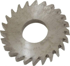 RobbJack - 1" Diam x 1/8" Blade Thickness x 3/8" Arbor Hole Diam, 24 Tooth Slitting and Slotting Saw - Arbor Connection, Right Hand, Uncoated, Solid Carbide, Concave Ground - A1 Tooling