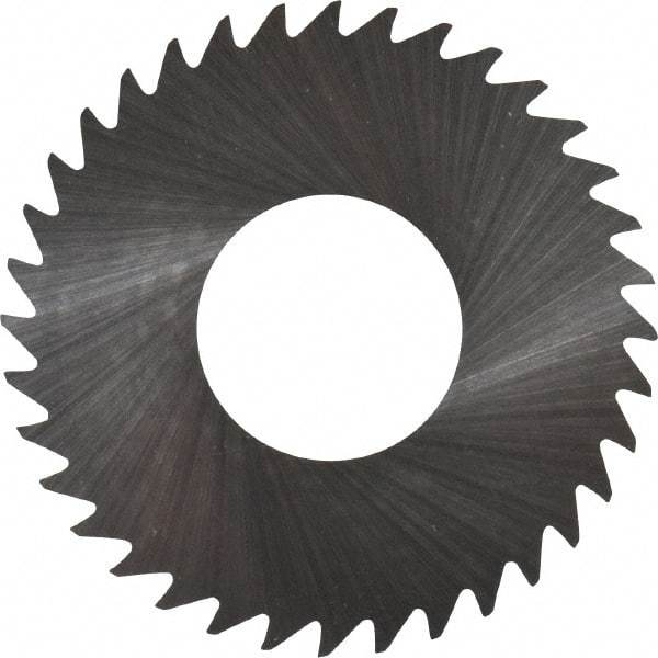 RobbJack - 1-1/4" Diam x 0.004" Blade Thickness x 1/2" Arbor Hole Diam, 36 Tooth Slitting and Slotting Saw - Arbor Connection, Right Hand, Uncoated, Solid Carbide, Concave Ground - A1 Tooling