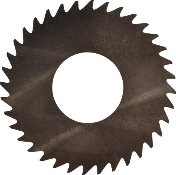 RobbJack - 1-1/4" Diam x 0.006" Blade Thickness x 1/2" Arbor Hole Diam, 36 Tooth Slitting and Slotting Saw - Arbor Connection, Right Hand, Uncoated, Solid Carbide, Concave Ground - A1 Tooling