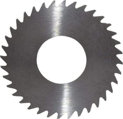 RobbJack - 1-1/4" Diam x 0.012" Blade Thickness x 1/2" Arbor Hole Diam, 36 Tooth Slitting and Slotting Saw - Arbor Connection, Right Hand, Uncoated, Solid Carbide, Concave Ground - A1 Tooling