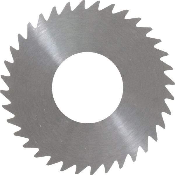 RobbJack - 1-1/4" Diam x 0.028" Blade Thickness x 1/2" Arbor Hole Diam, 36 Tooth Slitting and Slotting Saw - Arbor Connection, Right Hand, Uncoated, Solid Carbide, Concave Ground - A1 Tooling