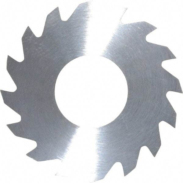 RobbJack - 1-1/4" Diam x 0.0312" Blade Thickness x 1/2" Arbor Hole Diam, 16 Tooth Slitting and Slotting Saw - Arbor Connection, Right Hand, Uncoated, Solid Carbide, Concave Ground - A1 Tooling