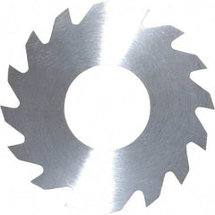 RobbJack - 1-1/4" Diam x 0.0312" Blade Thickness x 1/2" Arbor Hole Diam, 16 Tooth Slitting and Slotting Saw - Arbor Connection, Right Hand, Uncoated, Solid Carbide, Concave Ground - A1 Tooling