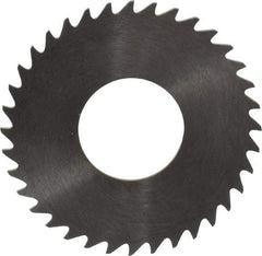 RobbJack - 1-1/4" Diam x 0.0312" Blade Thickness x 1/2" Arbor Hole Diam, 36 Tooth Slitting and Slotting Saw - Arbor Connection, Right Hand, Uncoated, Solid Carbide, Concave Ground - A1 Tooling