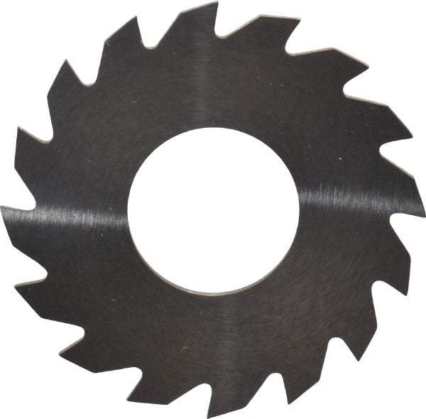 RobbJack - 1-1/4" Diam x 0.04" Blade Thickness x 1/2" Arbor Hole Diam, 16 Tooth Slitting and Slotting Saw - Arbor Connection, Right Hand, Uncoated, Solid Carbide, Concave Ground - A1 Tooling