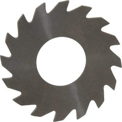 RobbJack - 1-1/4" Diam x 0.051" Blade Thickness x 1/2" Arbor Hole Diam, 16 Tooth Slitting and Slotting Saw - Arbor Connection, Right Hand, Uncoated, Solid Carbide, Concave Ground - A1 Tooling