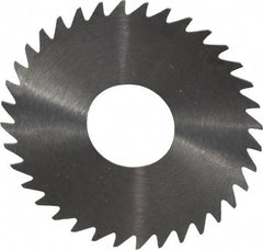 RobbJack - 1-1/2" Diam x 0.0156" Blade Thickness x 1/2" Arbor Hole Diam, 36 Tooth Slitting and Slotting Saw - Arbor Connection, Right Hand, Uncoated, Solid Carbide, Concave Ground - A1 Tooling