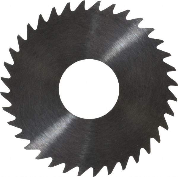 RobbJack - 1-1/2" Diam x 0.02" Blade Thickness x 1/2" Arbor Hole Diam, 36 Tooth Slitting and Slotting Saw - Arbor Connection, Right Hand, Uncoated, Solid Carbide, Concave Ground - A1 Tooling