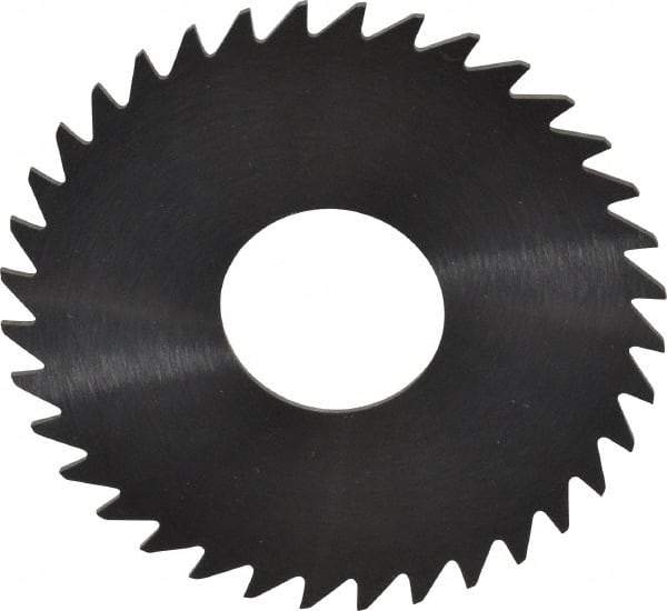 RobbJack - 1-1/2" Diam x 0.025" Blade Thickness x 1/2" Arbor Hole Diam, 36 Tooth Slitting and Slotting Saw - Arbor Connection, Right Hand, Uncoated, Solid Carbide, Concave Ground - A1 Tooling