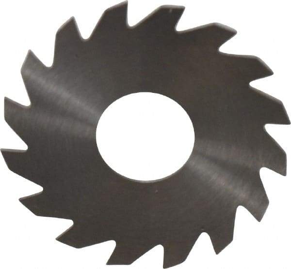 RobbJack - 1-1/2" Diam x 0.028" Blade Thickness x 1/2" Arbor Hole Diam, 16 Tooth Slitting and Slotting Saw - Arbor Connection, Right Hand, Uncoated, Solid Carbide, Concave Ground - A1 Tooling