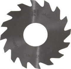 RobbJack - 1-1/2" Diam x 0.0312" Blade Thickness x 1/2" Arbor Hole Diam, 16 Tooth Slitting and Slotting Saw - Arbor Connection, Right Hand, Uncoated, Solid Carbide, Concave Ground - A1 Tooling