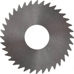 RobbJack - 1-1/2" Diam x 0.0312" Blade Thickness x 1/2" Arbor Hole Diam, 36 Tooth Slitting and Slotting Saw - Arbor Connection, Right Hand, Uncoated, Solid Carbide, Concave Ground - A1 Tooling