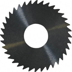 RobbJack - 1-1/2" Diam x 0.04" Blade Thickness x 1/2" Arbor Hole Diam, 36 Tooth Slitting and Slotting Saw - Arbor Connection, Right Hand, Uncoated, Solid Carbide, Concave Ground - A1 Tooling