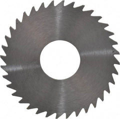 RobbJack - 1-1/2" Diam x 0.051" Blade Thickness x 1/2" Arbor Hole Diam, 36 Tooth Slitting and Slotting Saw - Arbor Connection, Right Hand, Uncoated, Solid Carbide, Concave Ground - A1 Tooling