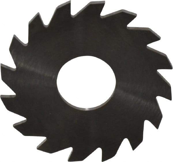 RobbJack - 1-1/2" Diam x 1/16" Blade Thickness x 1/2" Arbor Hole Diam, 16 Tooth Slitting and Slotting Saw - Arbor Connection, Right Hand, Uncoated, Solid Carbide, Concave Ground - A1 Tooling