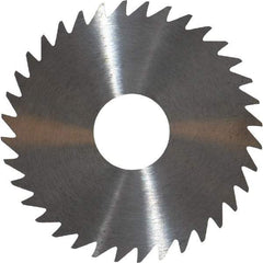 RobbJack - 1-3/4" Diam x 0.0156" Blade Thickness x 1/2" Arbor Hole Diam, 36 Tooth Slitting and Slotting Saw - Arbor Connection, Right Hand, Uncoated, Solid Carbide, Concave Ground - A1 Tooling