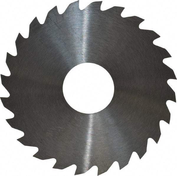 RobbJack - 1-3/4" Diam x 0.02" Blade Thickness x 1/2" Arbor Hole Diam, 24 Tooth Slitting and Slotting Saw - Arbor Connection, Right Hand, Uncoated, Solid Carbide, Concave Ground - A1 Tooling