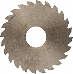 RobbJack - 1-3/4" Diam x 0.023" Blade Thickness x 1/2" Arbor Hole Diam, 24 Tooth Slitting and Slotting Saw - Arbor Connection, Right Hand, Uncoated, Solid Carbide, Concave Ground - A1 Tooling