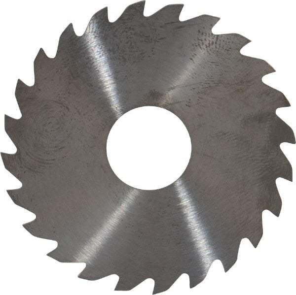 RobbJack - 1-3/4" Diam x 0.04" Blade Thickness x 1/2" Arbor Hole Diam, 24 Tooth Slitting and Slotting Saw - Arbor Connection, Right Hand, Uncoated, Solid Carbide, Concave Ground - A1 Tooling