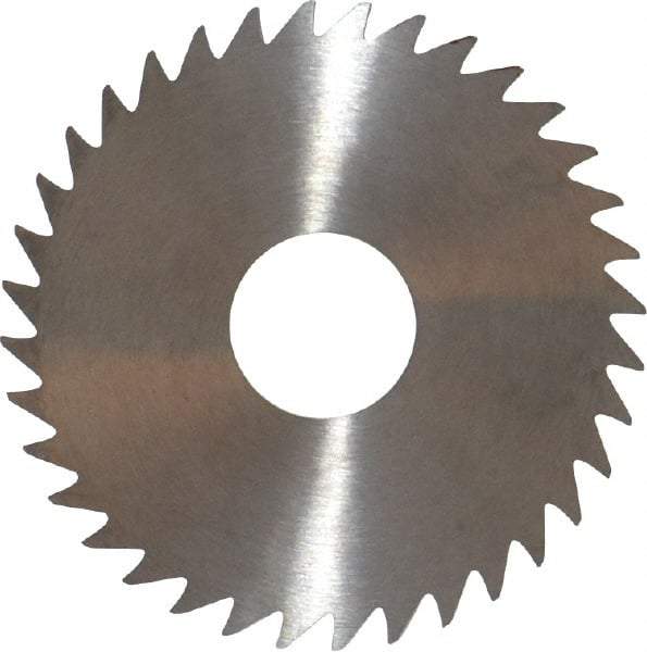 RobbJack - 1-3/4" Diam x 0.0468" Blade Thickness x 1/2" Arbor Hole Diam, 36 Tooth Slitting and Slotting Saw - Arbor Connection, Right Hand, Uncoated, Solid Carbide, Concave Ground - A1 Tooling