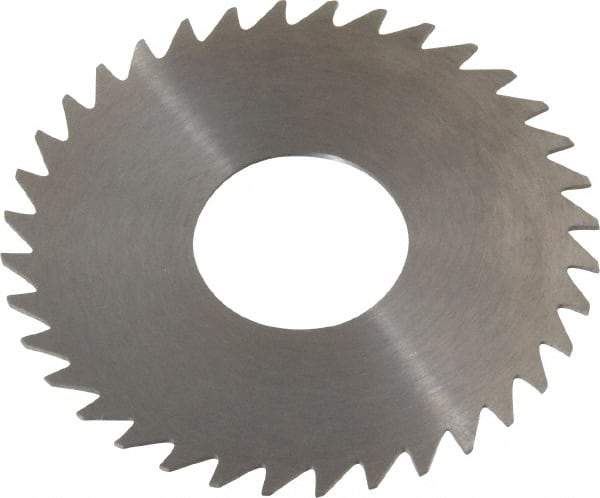 RobbJack - 1-3/4" Diam x 0.025" Blade Thickness x 5/8" Arbor Hole Diam, 36 Tooth Slitting and Slotting Saw - Arbor Connection, Right Hand, Uncoated, Solid Carbide, Concave Ground - A1 Tooling