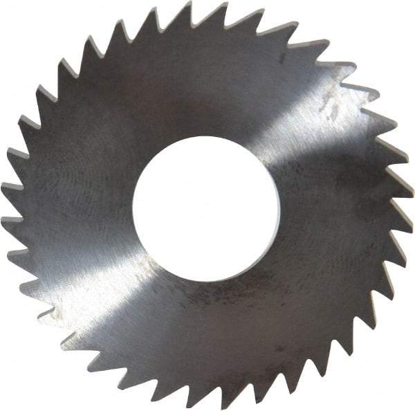 RobbJack - 1-3/4" Diam x 0.0937" Blade Thickness x 5/8" Arbor Hole Diam, 36 Tooth Slitting and Slotting Saw - Arbor Connection, Right Hand, Uncoated, Solid Carbide, Concave Ground - A1 Tooling