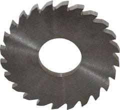 RobbJack - 1-3/4" Diam x 1/8" Blade Thickness x 5/8" Arbor Hole Diam, 24 Tooth Slitting and Slotting Saw - Arbor Connection, Right Hand, Uncoated, Solid Carbide, Concave Ground - A1 Tooling