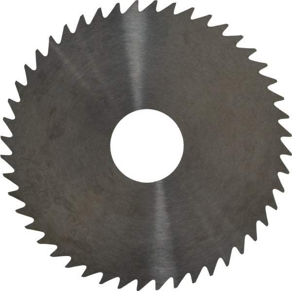 RobbJack - 2" Diam x 0.02" Blade Thickness x 1/2" Arbor Hole Diam, 48 Tooth Slitting and Slotting Saw - Arbor Connection, Right Hand, Uncoated, Solid Carbide, Concave Ground - A1 Tooling