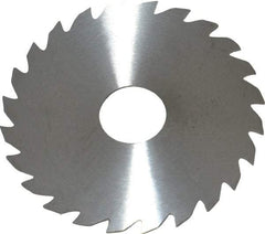 RobbJack - 2" Diam x 0.0312" Blade Thickness x 1/2" Arbor Hole Diam, 24 Tooth Slitting and Slotting Saw - Arbor Connection, Right Hand, Uncoated, Solid Carbide, Concave Ground - A1 Tooling