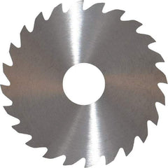 RobbJack - 2" Diam x 0.04" Blade Thickness x 1/2" Arbor Hole Diam, 24 Tooth Slitting and Slotting Saw - Arbor Connection, Right Hand, Uncoated, Solid Carbide, Concave Ground - A1 Tooling