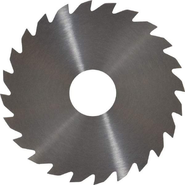 RobbJack - 2" Diam x 0.0468" Blade Thickness x 1/2" Arbor Hole Diam, 24 Tooth Slitting and Slotting Saw - Arbor Connection, Right Hand, Uncoated, Solid Carbide, Concave Ground - A1 Tooling