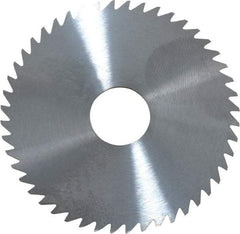 RobbJack - 2" Diam x 0.0468" Blade Thickness x 1/2" Arbor Hole Diam, 48 Tooth Slitting and Slotting Saw - Arbor Connection, Right Hand, Uncoated, Solid Carbide, Concave Ground - A1 Tooling