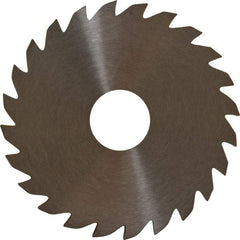 RobbJack - 2" Diam x 0.0937" Blade Thickness x 1/2" Arbor Hole Diam, 24 Tooth Slitting and Slotting Saw - Arbor Connection, Right Hand, Uncoated, Solid Carbide, Concave Ground - A1 Tooling