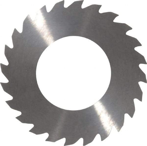 RobbJack - 2" Diam x 1/16" Blade Thickness x 1" Arbor Hole Diam, 24 Tooth Slitting and Slotting Saw - Arbor Connection, Right Hand, Uncoated, Solid Carbide, Concave Ground - A1 Tooling