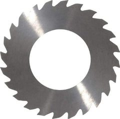 RobbJack - 2" Diam x 1/16" Blade Thickness x 1" Arbor Hole Diam, 24 Tooth Slitting and Slotting Saw - Arbor Connection, Right Hand, Uncoated, Solid Carbide, Concave Ground - A1 Tooling