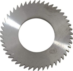 RobbJack - 2" Diam x 1/8" Blade Thickness x 1" Arbor Hole Diam, 48 Tooth Slitting and Slotting Saw - Arbor Connection, Right Hand, Uncoated, Solid Carbide, Concave Ground - A1 Tooling