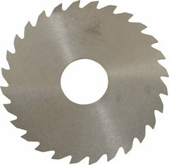 RobbJack - 2-1/4" Diam x 0.04" Blade Thickness x 5/8" Arbor Hole Diam, 28 Tooth Slitting and Slotting Saw - Arbor Connection, Right Hand, Uncoated, Solid Carbide, Concave Ground - A1 Tooling