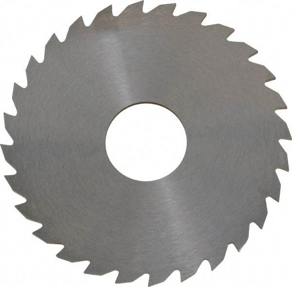 RobbJack - 2-1/4" Diam x 0.0781" Blade Thickness x 5/8" Arbor Hole Diam, 28 Tooth Slitting and Slotting Saw - Arbor Connection, Right Hand, Uncoated, Solid Carbide, Concave Ground - A1 Tooling