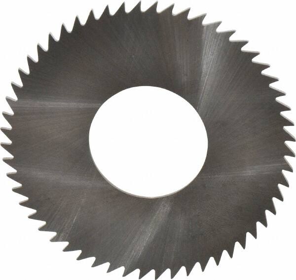 RobbJack - 2-1/2" Diam x 0.0468" Blade Thickness x 1" Arbor Hole Diam, 56 Tooth Slitting and Slotting Saw - Arbor Connection, Right Hand, Uncoated, Solid Carbide, Concave Ground - A1 Tooling