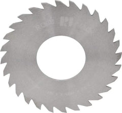 RobbJack - 2-1/2" Diam x 1/16" Blade Thickness x 1" Arbor Hole Diam, 28 Tooth Slitting and Slotting Saw - Arbor Connection, Right Hand, Uncoated, Solid Carbide, Concave Ground - A1 Tooling