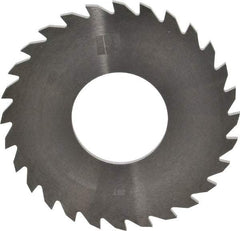 RobbJack - 2-1/2" Diam x 0.0781" Blade Thickness x 1" Arbor Hole Diam, 28 Tooth Slitting and Slotting Saw - Arbor Connection, Right Hand, Uncoated, Solid Carbide, Concave Ground - A1 Tooling