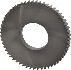 RobbJack - 2-1/2" Diam x 1/4" Blade Thickness x 1" Arbor Hole Diam, 56 Tooth Slitting and Slotting Saw - Arbor Connection, Right Hand, Uncoated, Solid Carbide, Concave Ground - A1 Tooling