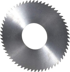 RobbJack - 2-3/4" Diam x 0.023" Blade Thickness x 1" Arbor Hole Diam, 60 Tooth Slitting and Slotting Saw - Arbor Connection, Right Hand, Uncoated, Solid Carbide, Concave Ground - A1 Tooling