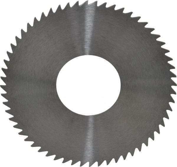 RobbJack - 2-3/4" Diam x 0.0312" Blade Thickness x 1" Arbor Hole Diam, 60 Tooth Slitting and Slotting Saw - Arbor Connection, Right Hand, Uncoated, Solid Carbide, Concave Ground - A1 Tooling