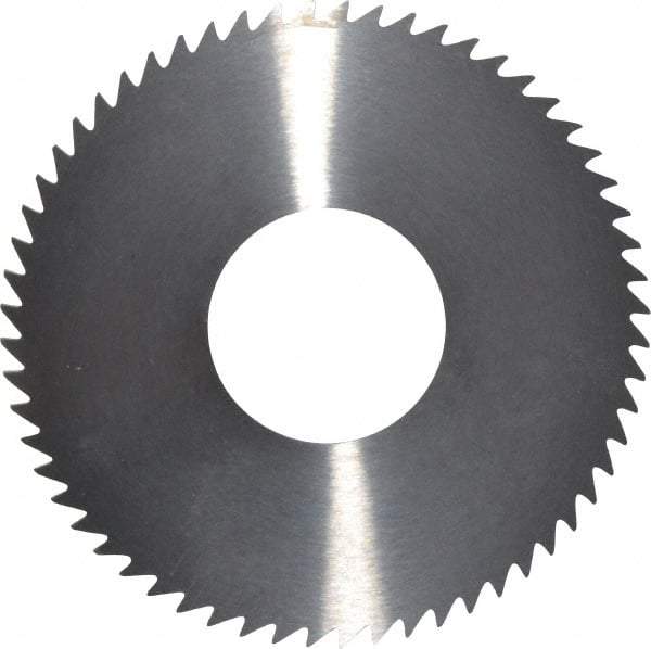 RobbJack - 2-3/4" Diam x 1/16" Blade Thickness x 1" Arbor Hole Diam, 60 Tooth Slitting and Slotting Saw - Arbor Connection, Right Hand, Uncoated, Solid Carbide, Concave Ground - A1 Tooling