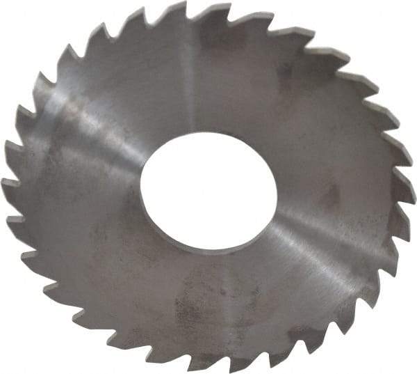 RobbJack - 3" Diam x 0.0937" Blade Thickness x 1" Arbor Hole Diam, 30 Tooth Slitting and Slotting Saw - Arbor Connection, Right Hand, Uncoated, Solid Carbide, Concave Ground - A1 Tooling