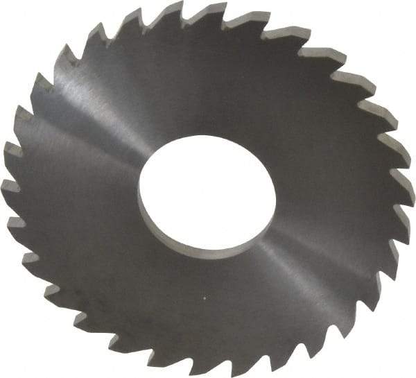 RobbJack - 3" Diam x 0.1562" Blade Thickness x 1" Arbor Hole Diam, 30 Tooth Slitting and Slotting Saw - Arbor Connection, Right Hand, Uncoated, Solid Carbide, Concave Ground - A1 Tooling