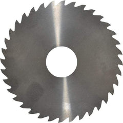 RobbJack - 4" Diam x 0.0468" Blade Thickness x 1" Arbor Hole Diam, 36 Tooth Slitting and Slotting Saw - Arbor Connection, Right Hand, Uncoated, Solid Carbide, Concave Ground - A1 Tooling