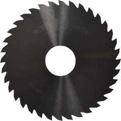 RobbJack - 4" Diam x 1/16" Blade Thickness x 1" Arbor Hole Diam, 36 Tooth Slitting and Slotting Saw - Arbor Connection, Right Hand, Uncoated, Solid Carbide, Concave Ground - A1 Tooling